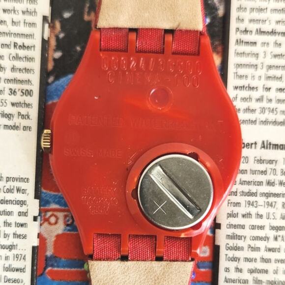 Swatch watch CINEMA SET 100 Years of Cinema 1995 Specials Limited edition NOS - Picture 11 of 11